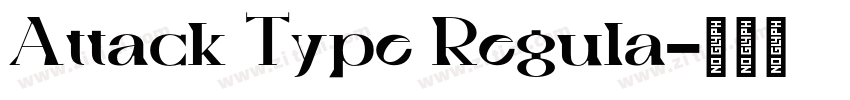 Attack Type Regula字体转换